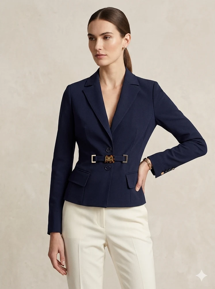 Blazer Alfaiataria Azul-Marinho Elisabetta Franchi