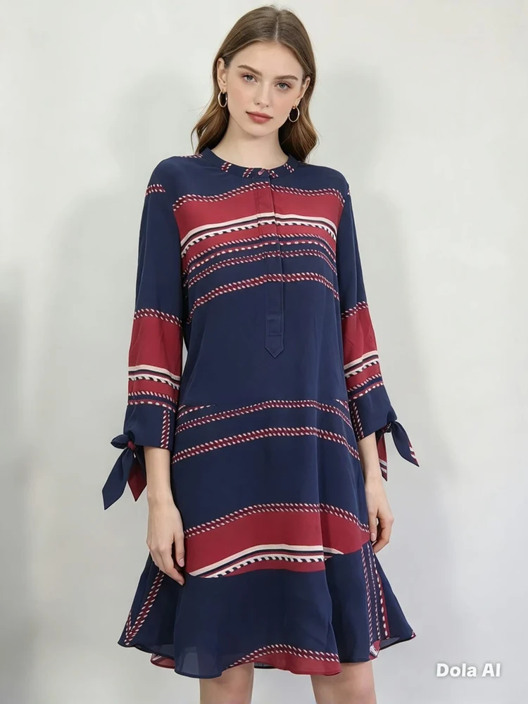 Vestido Listrado Náutico Le Lis Blanc